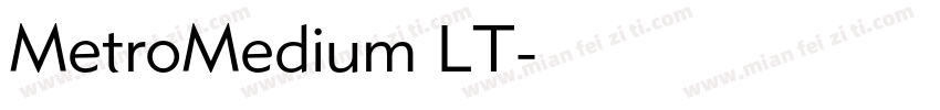 MetroMedium LT字体转换